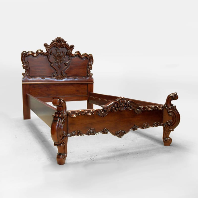Rococo bed flower carbing head