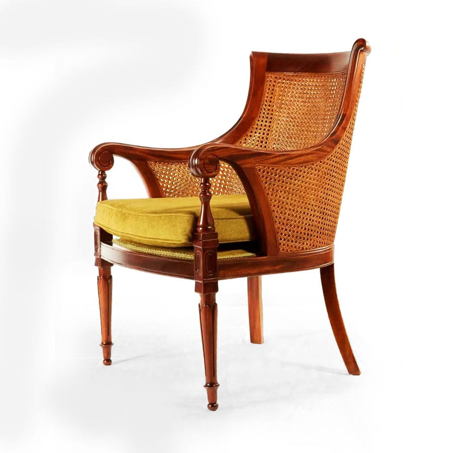 Dutch cane tub chair