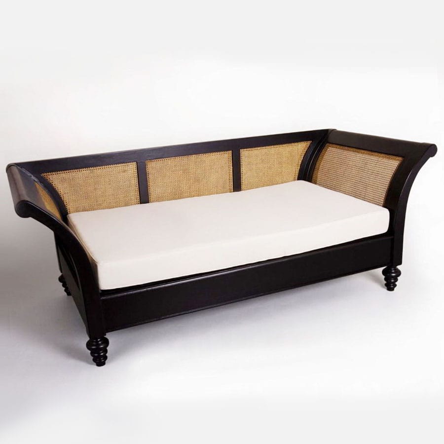 Teak rattan sofa