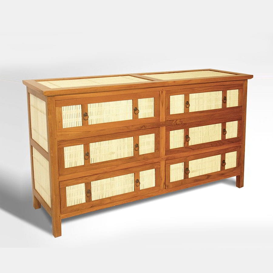 Bamboo dresser 6D