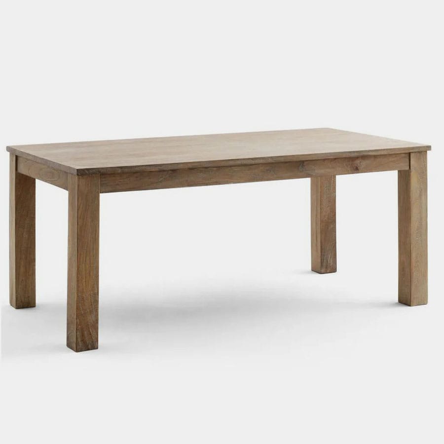 Whitewashed finish dining table