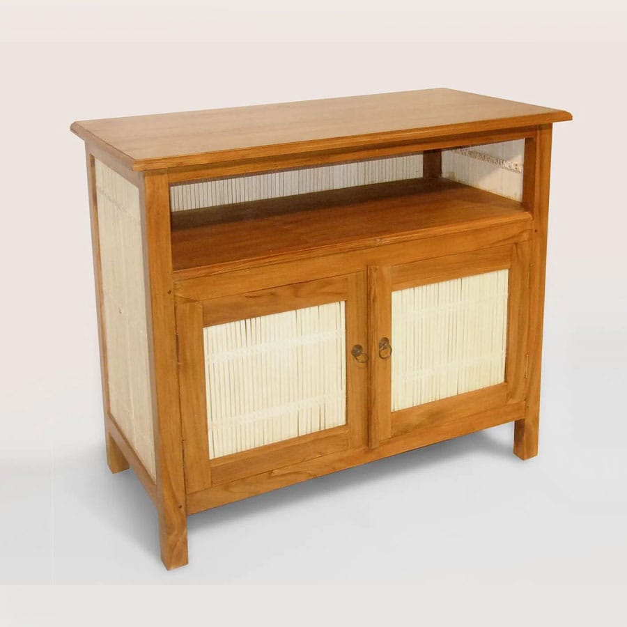 Tv stand teak bamboo