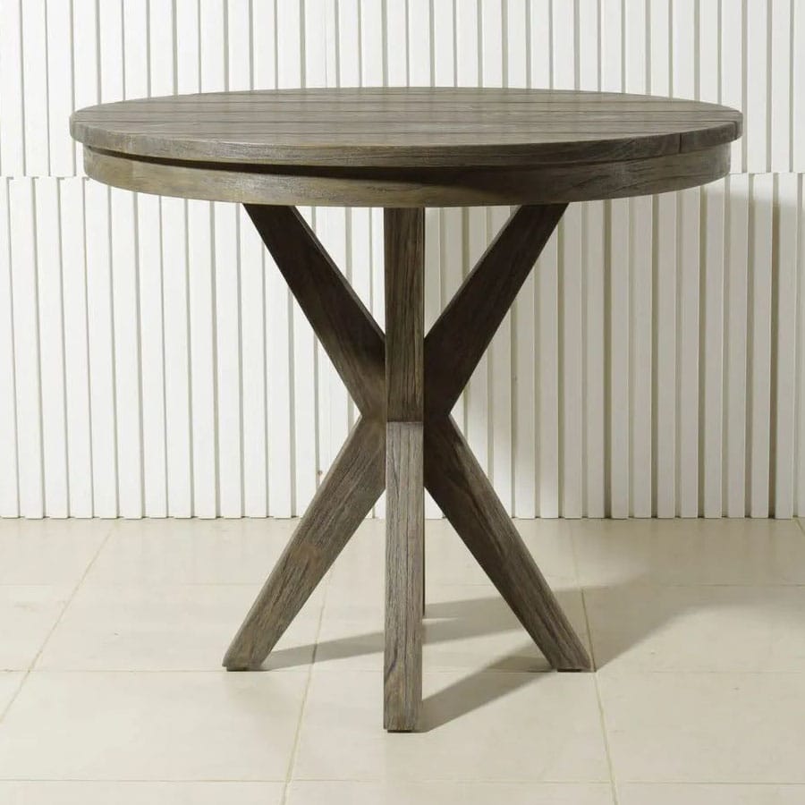 Round table x shaped legs